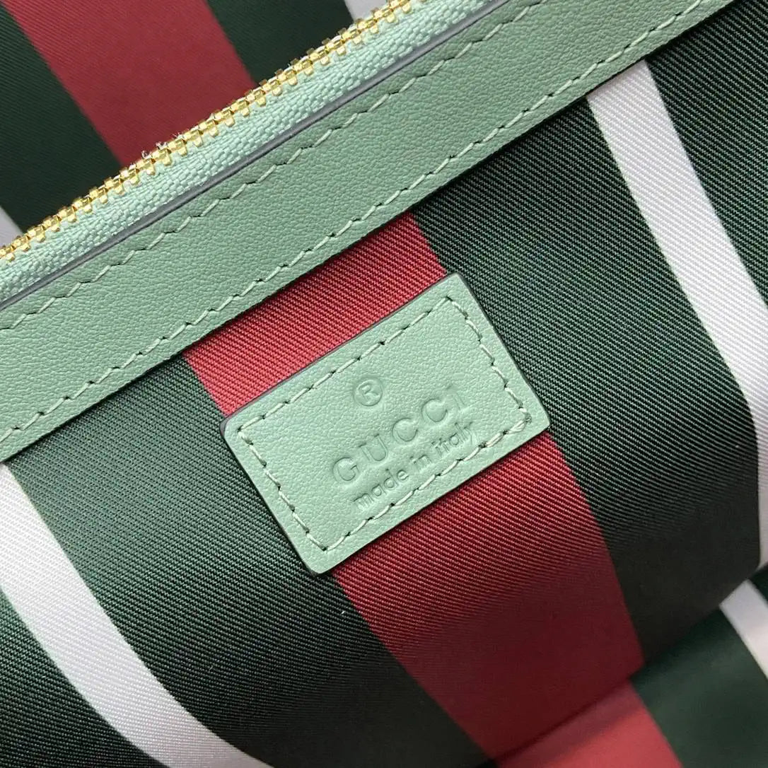 Gucci 815213 GG Emblem Large Tote Bag Ligth Green