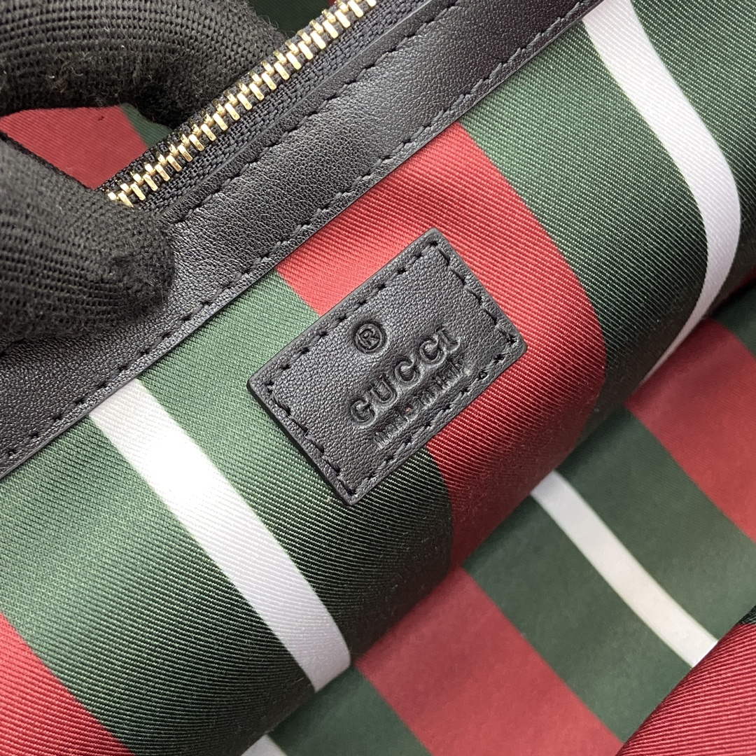 Gucci 815213 GG Emblem Large Tote Bag Black