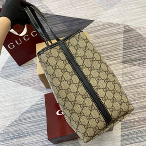 Gucci 815213 GG Emblem Large Tote Bag Black - Default Title - View 3