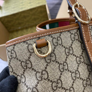 Gucci 815213 GG Emblem Large Tote Bag Brown - Default Title - View 5