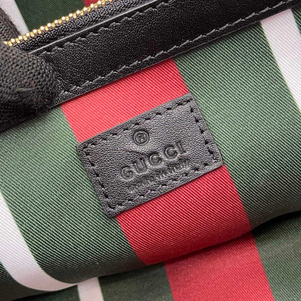 Gucci 815214 GG Emblem Small Tote Bag Black