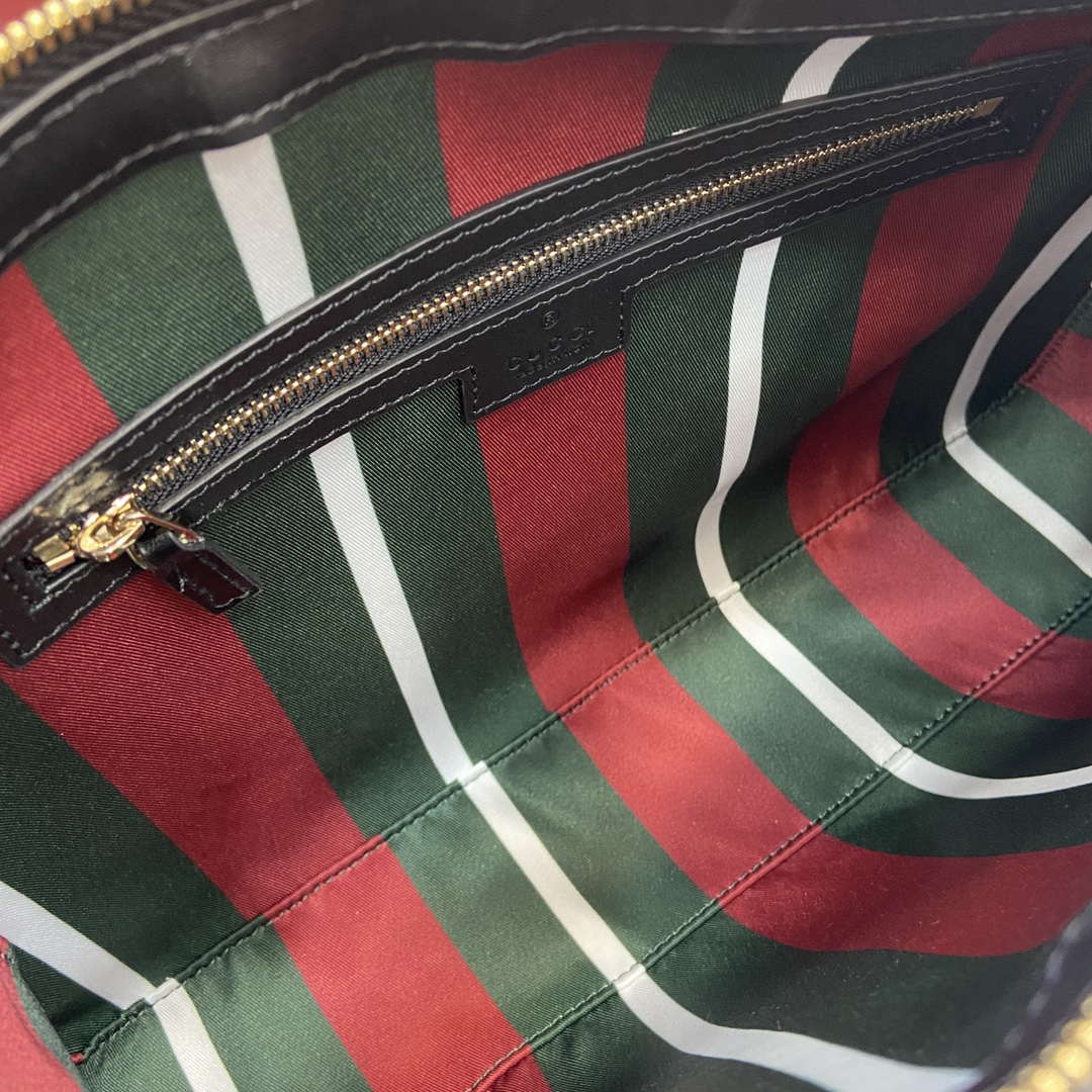 Gucci 815216 GG Emblem medium shoulder bag Beige and Black - Default Title - View 9