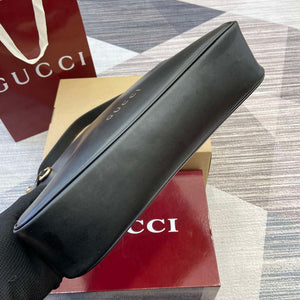 Gucci 815216 GG Emblem medium shoulder bag Black - Default Title - View 9