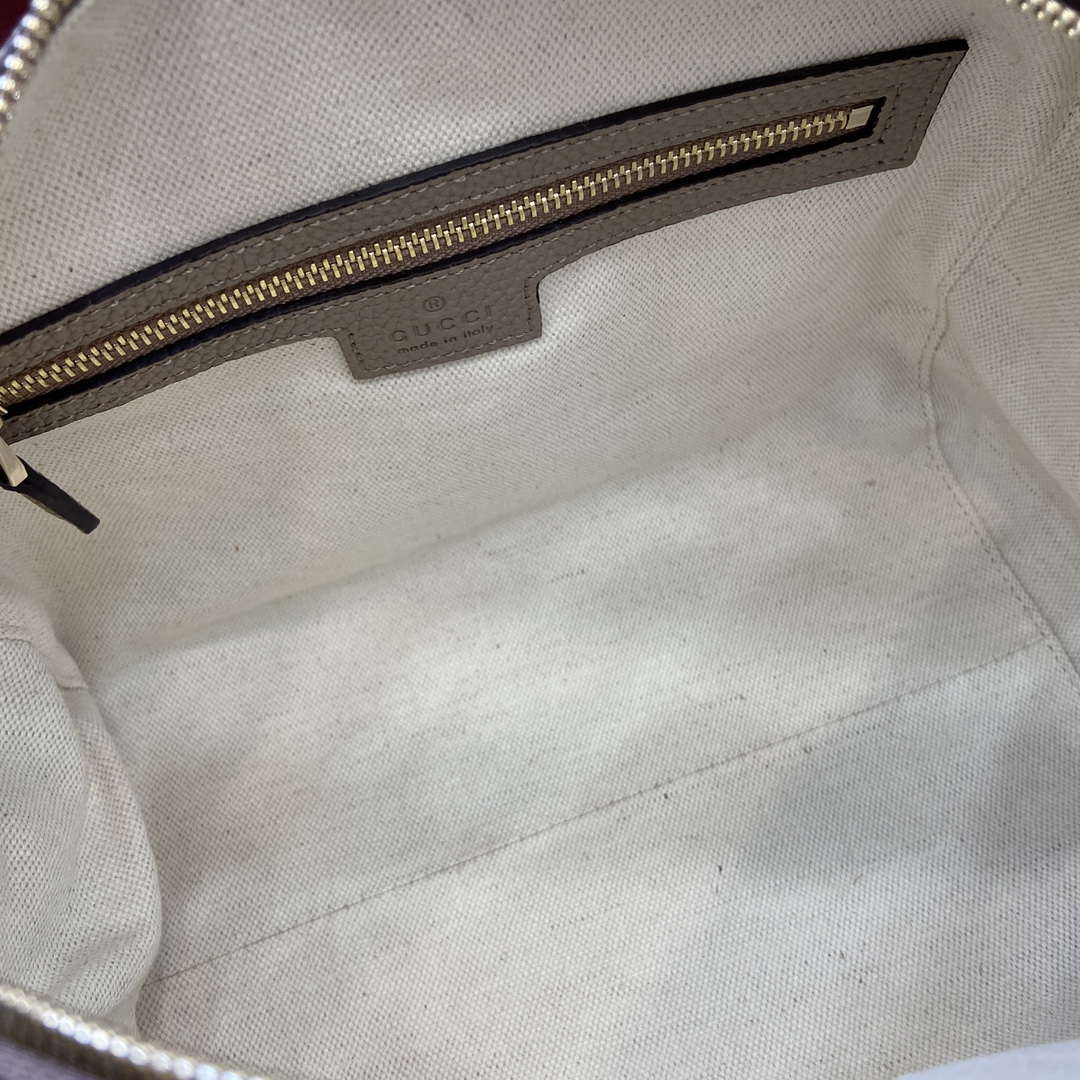 Gucci 815255 GG Emblem Small top handle bag Apricot - Default Title - View 9