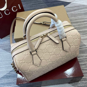 Gucci 815255 GG Emblem Small top handle bag Beige - Default Title - View 6
