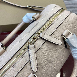 Gucci 815255 GG Emblem Small top handle bag Beige - Default Title - View 8