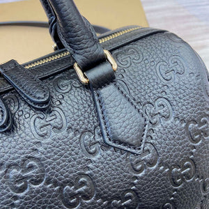 Gucci 815255 GG Emblem Small top handle bag Black - Default Title - View 7