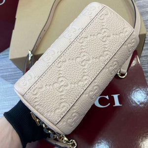 Gucci 815256 GG Emblem super mini top handle bag Beige - Default Title - View 6