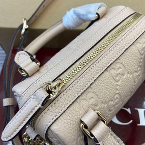 Gucci 815256 GG Emblem super mini top handle bag Beige - Default Title - View 8