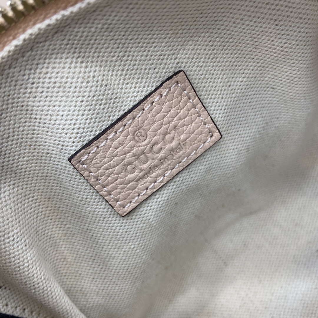 Gucci 815256 GG Emblem super mini top handle bag Beige
