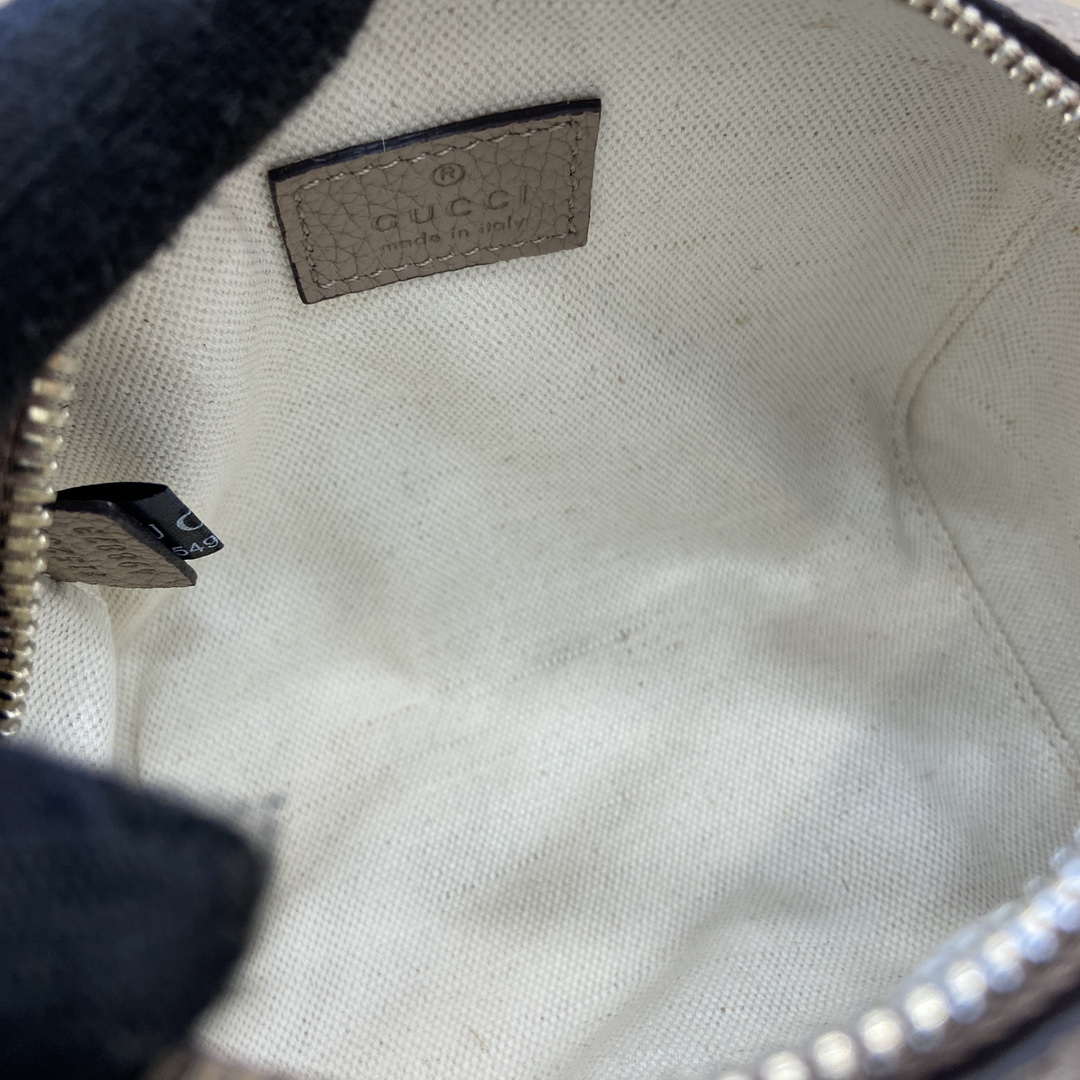 Gucci 815256 GG Emblem super mini top handle bag Apricot