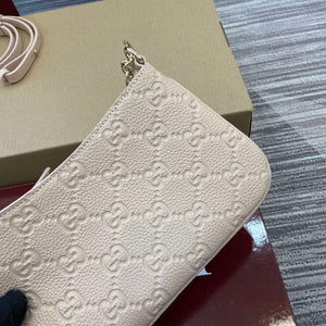 Gucci 815278 GG Emblem super mini bag Beige - Default Title - View 6