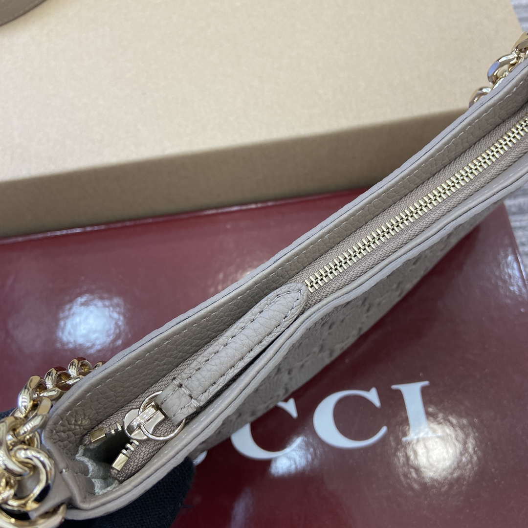 Gucci 815278 GG Emblem super mini bag Apricot - Default Title - View 5