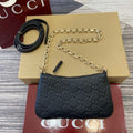 Gucci 815278 GG Emblem Super Mini Bag Black - Default Title - View 1