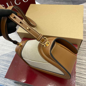 Gucci 815700 Gucci Blondie mini shoulder bag Beige cotton linen canvas - Default Title - View 3
