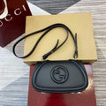 Gucci 815700 Gucci Blondie mini shoulder bag Black Leather