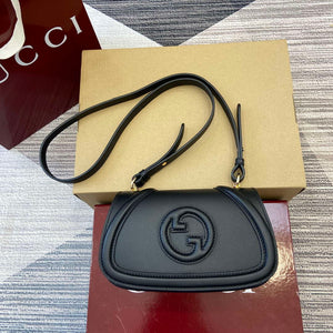 Gucci 815700 Gucci Blondie mini shoulder bag Black Leather - Default Title - View 1