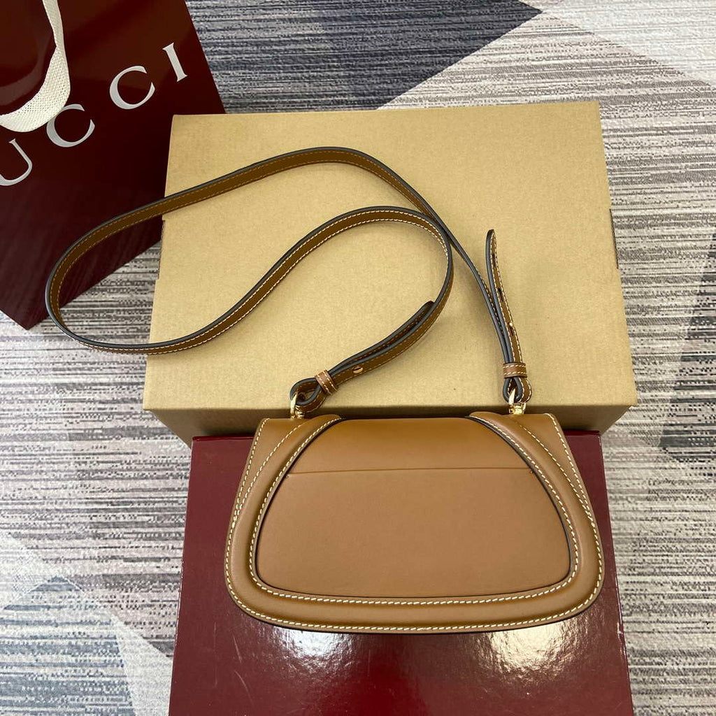 Gucci 815700 Gucci Blondie mini shoulder bag Brown Leather