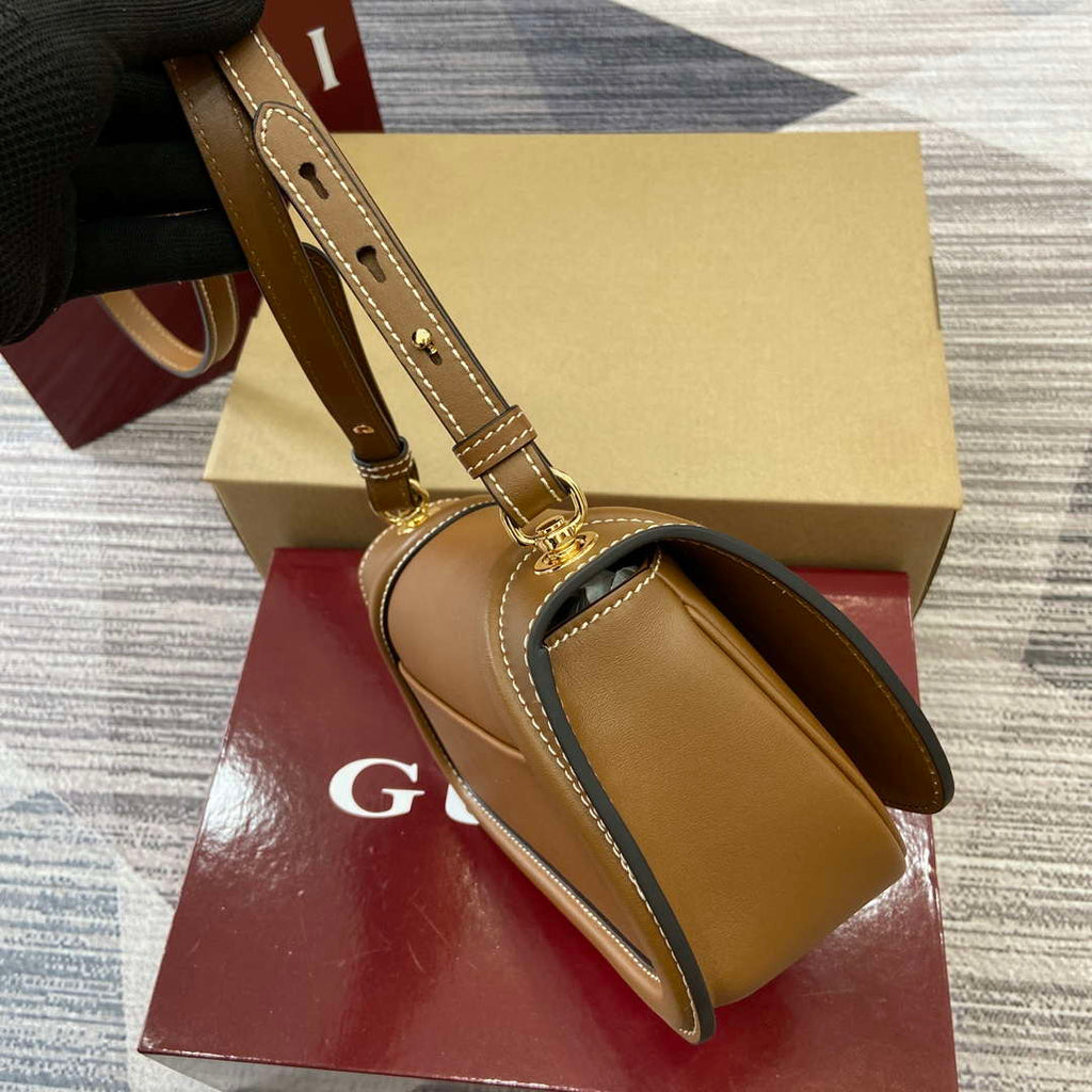 Gucci 815700 Gucci Blondie mini shoulder bag Brown Leather