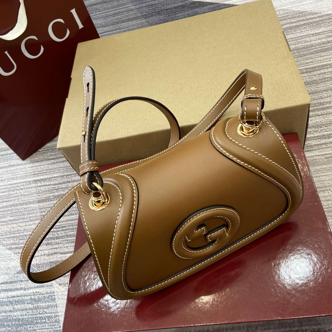 Gucci 815700 Gucci Blondie mini shoulder bag Brown Leather - Default Title - View 4
