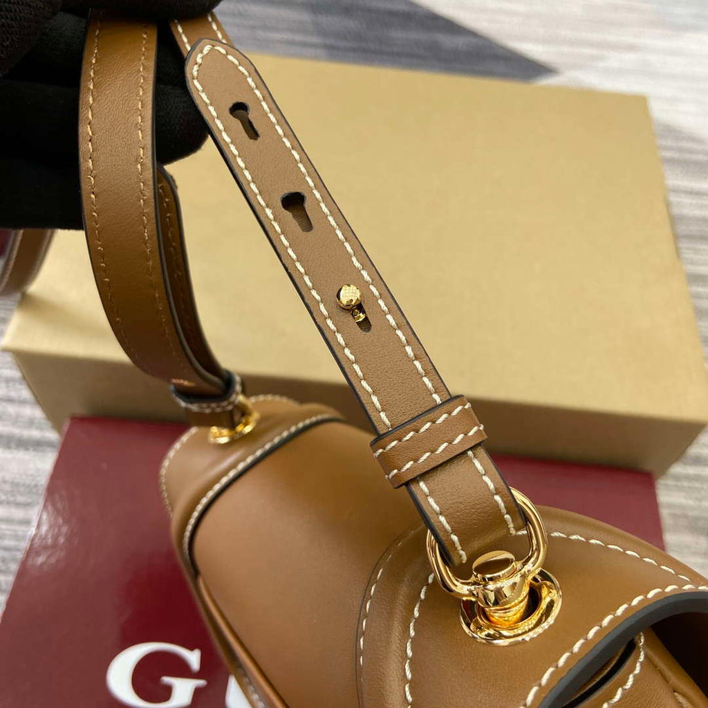 Gucci 815700 Gucci Blondie mini shoulder bag Brown Leather
