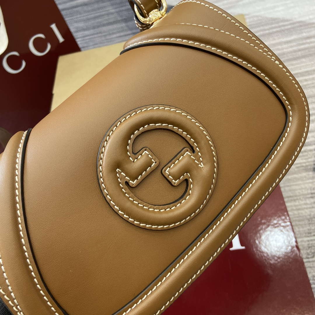 Gucci 815700 Gucci Blondie mini shoulder bag Brown Leather - Default Title - View 7