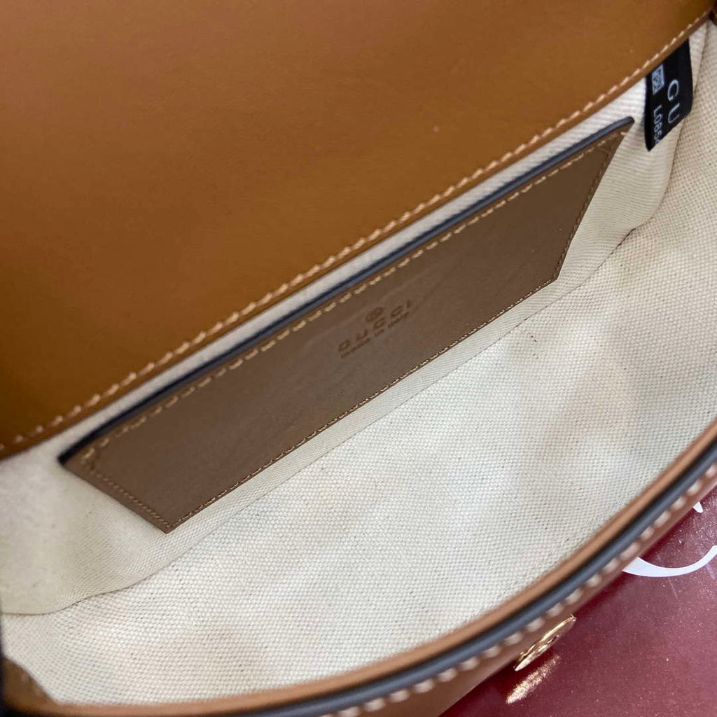Gucci 815700 Gucci Blondie mini shoulder bag Brown Leather
