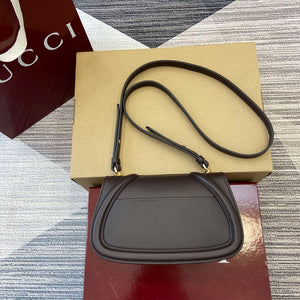 Gucci 815700 Gucci Blondie mini shoulder bag Dark brown Leather - Default Title - View 2