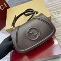 Gucci 815700 Gucci Blondie mini shoulder bag Dark brown Leather