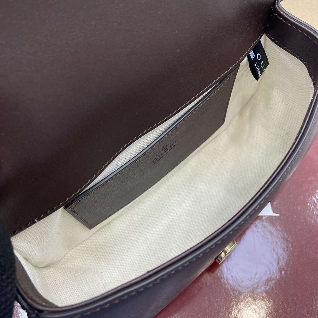 Gucci 815700 Gucci Blondie mini shoulder bag Dark brown Leather - Default Title - View 6