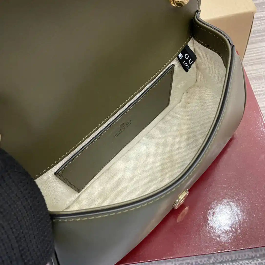 Gucci 815700 Gucci Blondie mini shoulder bag Green Leather