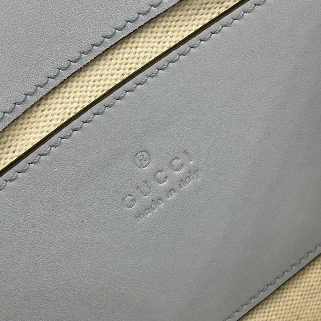 Gucci 815700 Gucci Blondie mini shoulder bag Lake Blue Leather