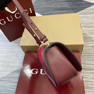 Gucci 815700 Gucci Blondie mini shoulder bag Suede leather Wine Red - Default Title - View 3