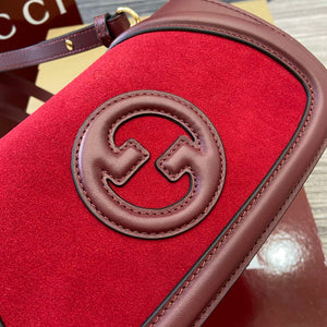 Gucci 815700 Gucci Blondie mini shoulder bag Suede leather Wine Red - Default Title - View 6