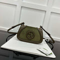 Gucci 815700 Gucci Blondie mini shoulder bag Suede leather Green - Default Title - View 1