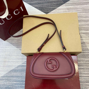 Gucci 815700 Gucci Blondie mini shoulder bag Wind red Leather - Default Title - View 1
