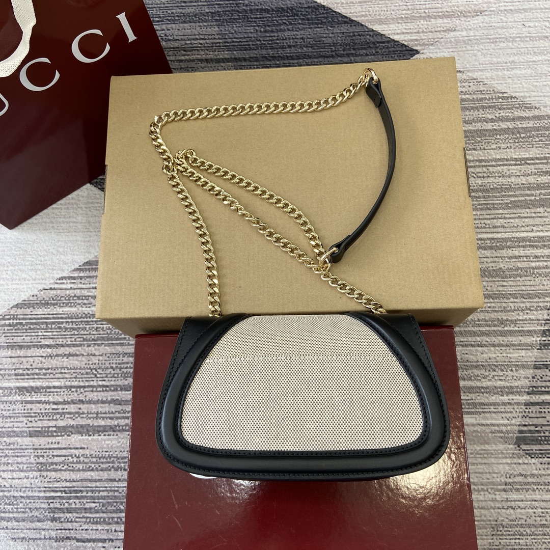 Gucci 815711 Gucci Blondie mini shoulder bag Beige£¦Black