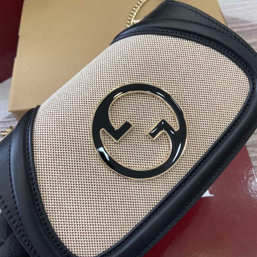 Gucci 815711 Gucci Blondie mini shoulder bag Beige£¦Black