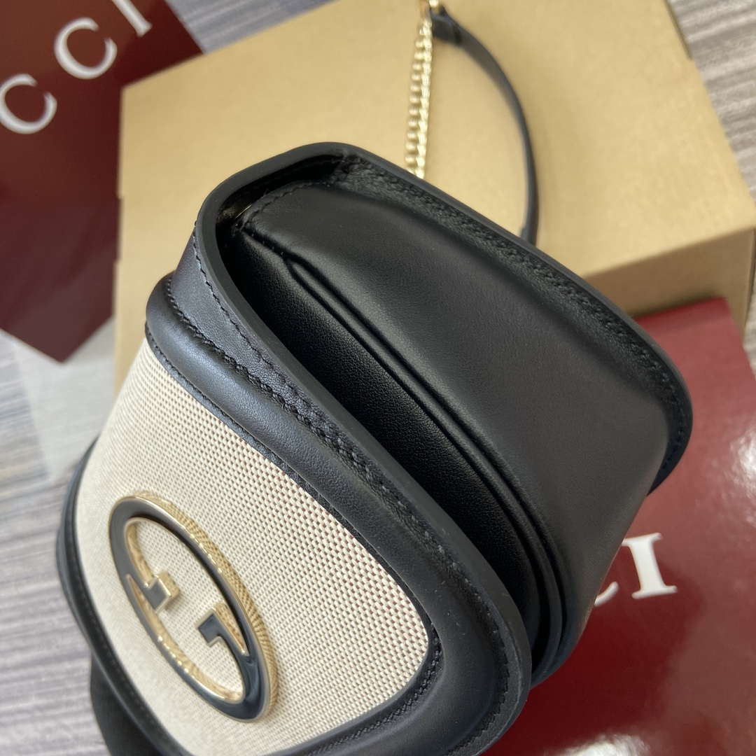 Gucci 815711 Gucci Blondie mini shoulder bag Beige£¦Black