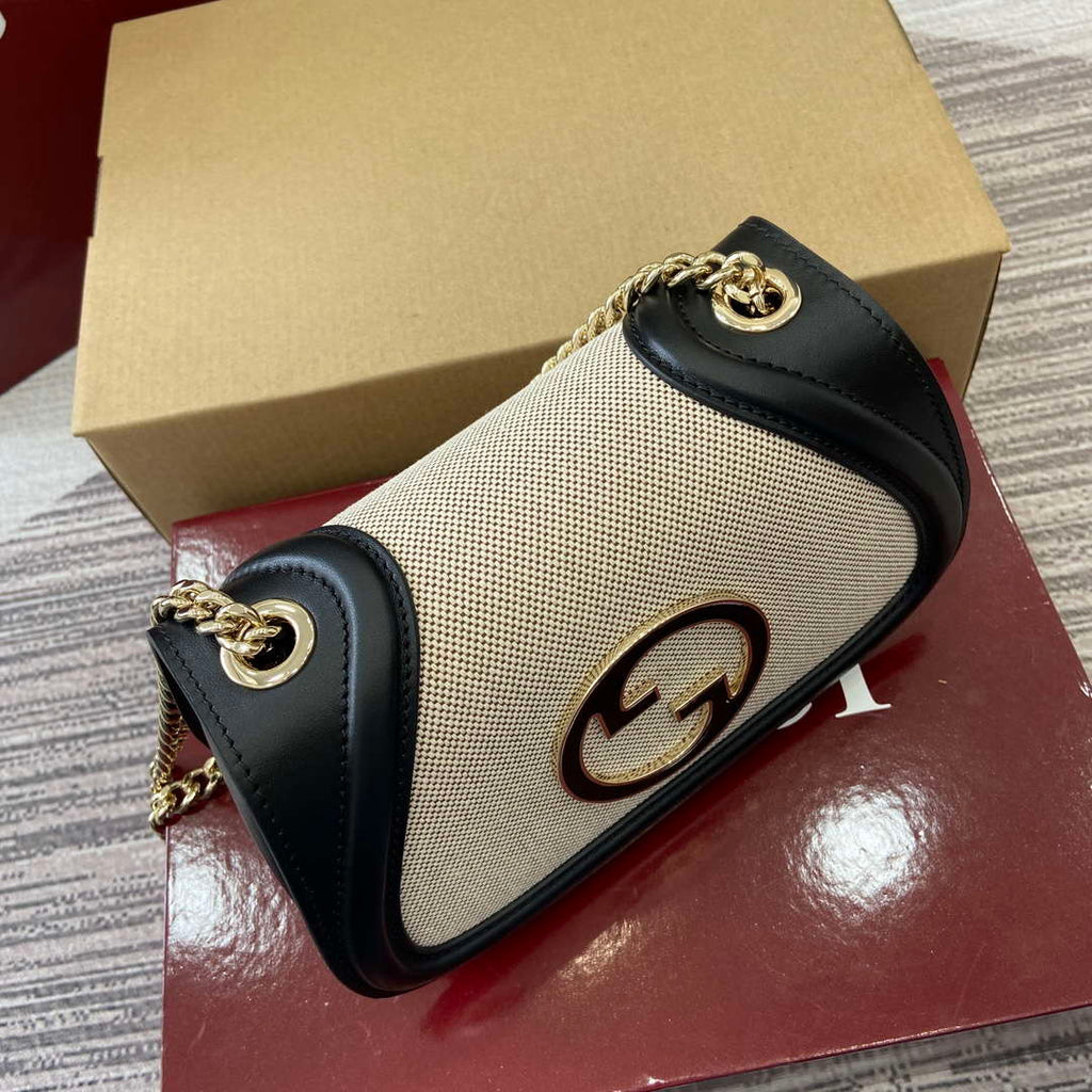 Gucci 815711 Gucci Blondie mini shoulder bag Beige£¦Black