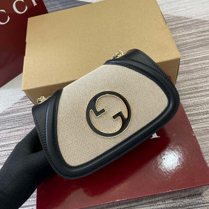 Gucci 815711 Gucci Blondie mini shoulder bag Beige£¦Black - Default Title - View 11