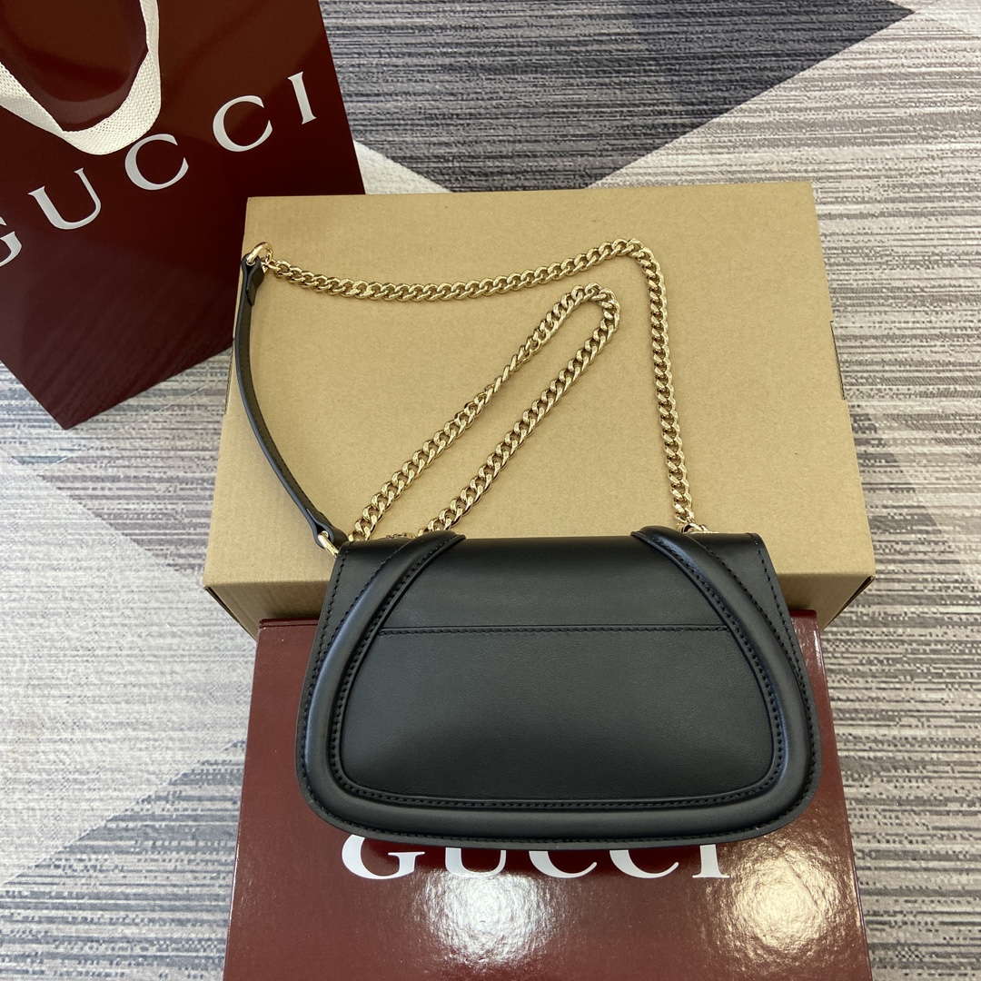 Gucci 815711 Gucci Blondie mini shoulder bag Black