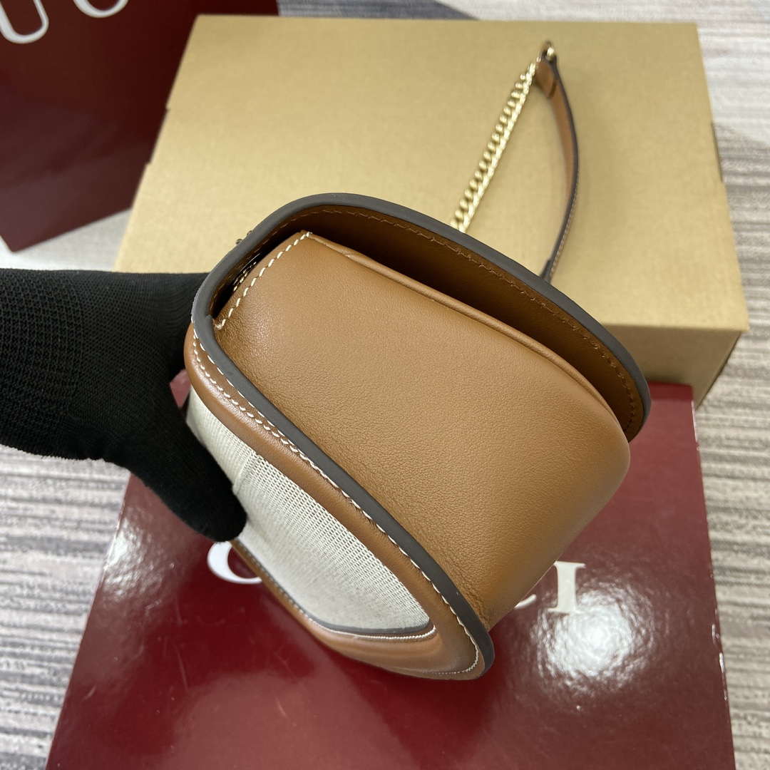 Gucci 815711 Gucci Blondie mini shoulder bag Bronw & Beige