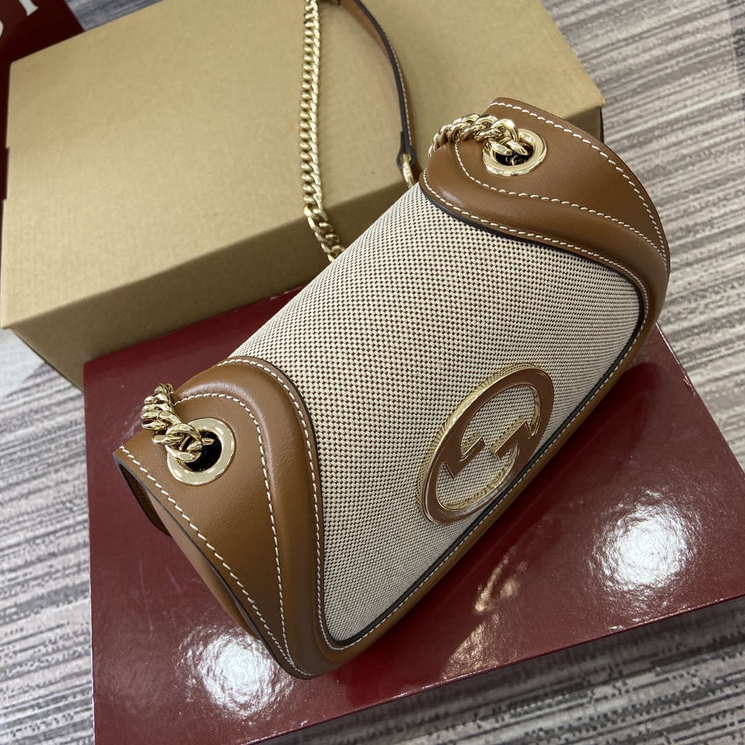 Gucci 815711 Gucci Blondie mini shoulder bag Bronw & Beige - Default Title - View 6