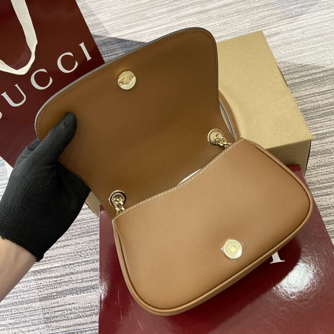 Gucci 815711 Gucci Blondie mini shoulder bag Bronw & Beige - Default Title - View 9