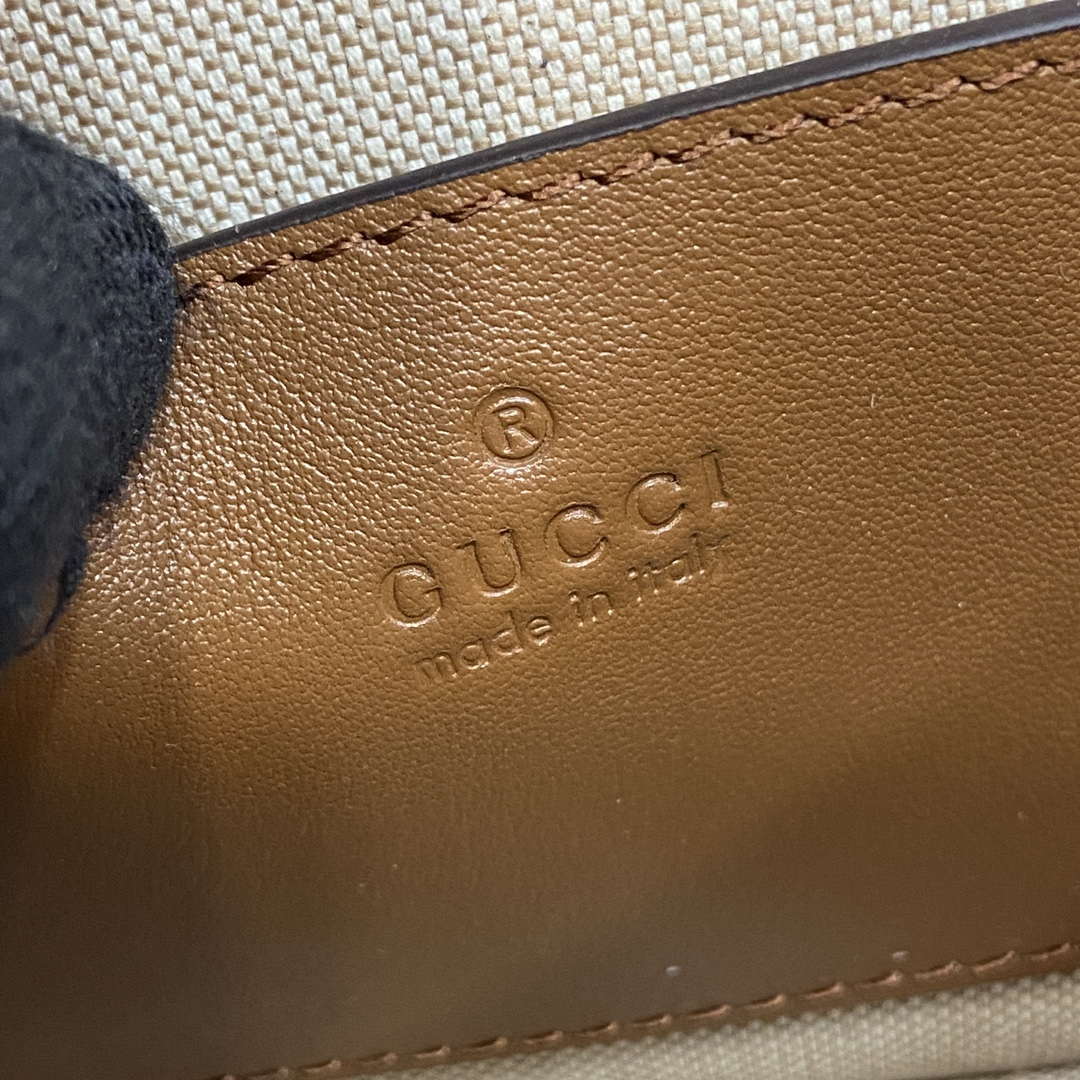 Gucci 815711 Gucci Blondie mini shoulder bag Bronw & Beige