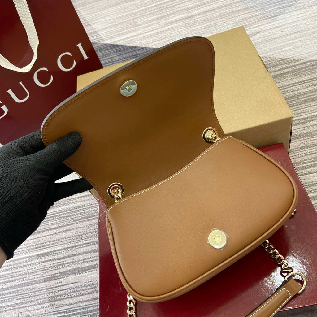 Gucci 815711 Gucci Blondie mini shoulder bag Brown