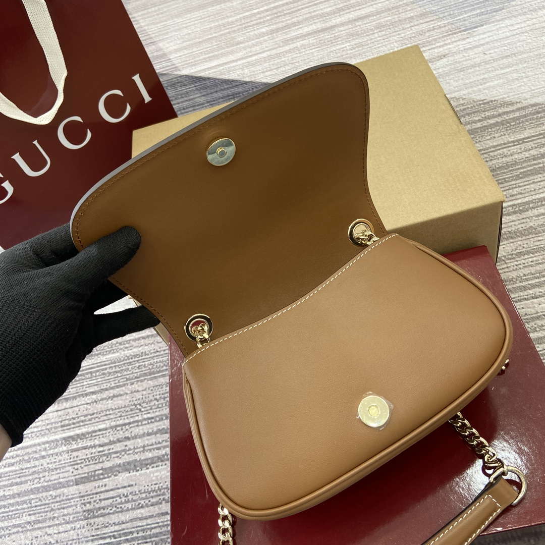 Gucci 815711 Gucci Blondie mini shoulder bag Brown
