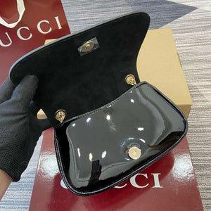Gucci 815711 Gucci Blondie mini shoulder bag Patent Leather Black - Default Title - View 9