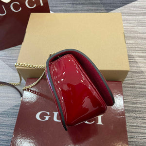 Gucci 815711 Gucci Blondie mini shoulder bag Patent Leather Red - Default Title - View 3